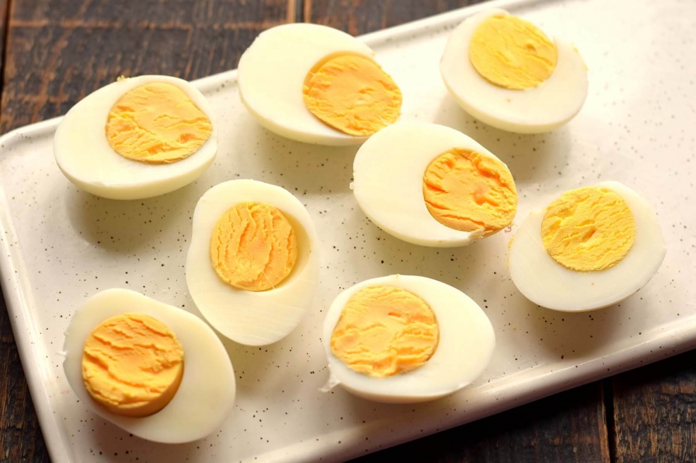 Яйца с печенью трески